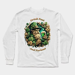 Enchanted Evening of Ale A Leprechauns Toast Long Sleeve T-Shirt